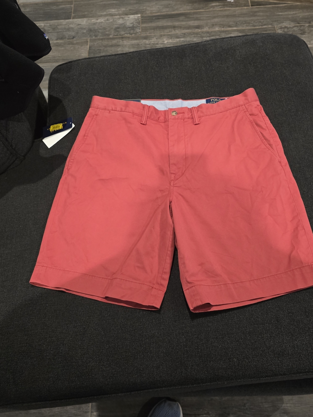 Polo by Ralph Lauren Coral Pink Cotton Flat-Front Men's Shorts